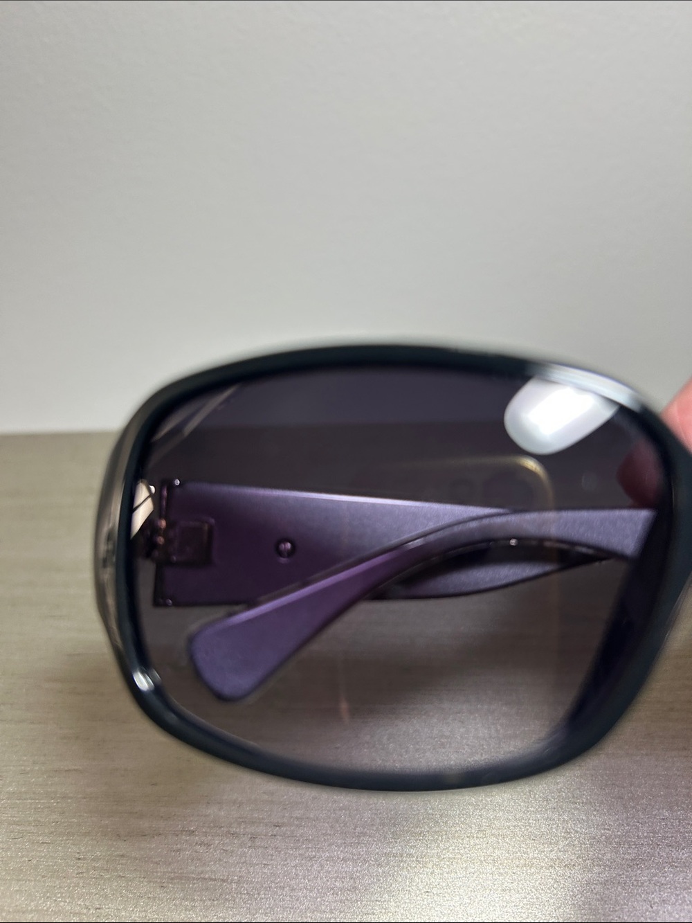 Coach Women’s Black and Grey Sunglasses with Gradient Lenses - Picture 4 of 9